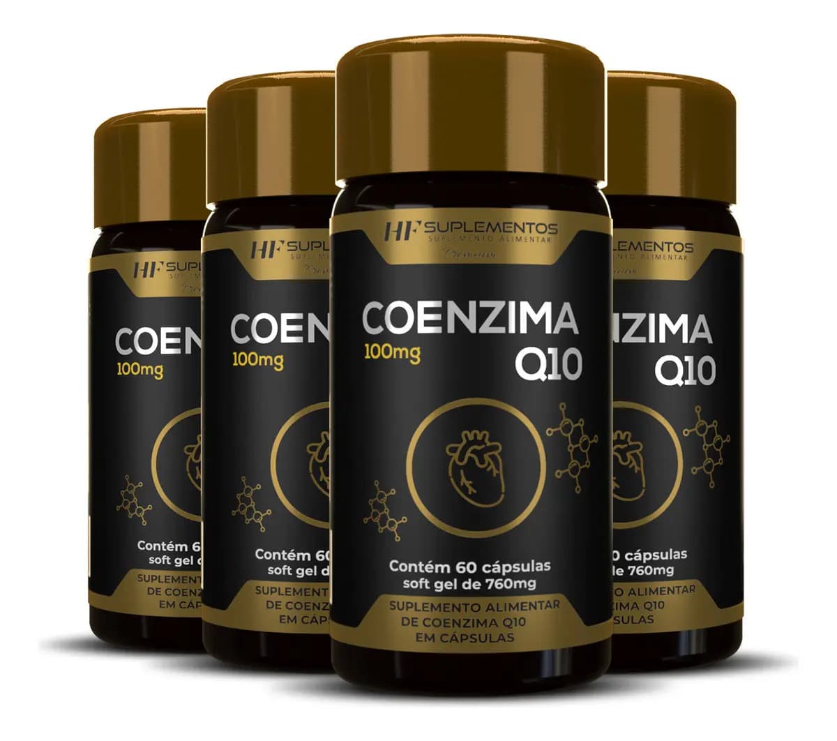 5x Coenzima Q10 100mg Hf Suplementos