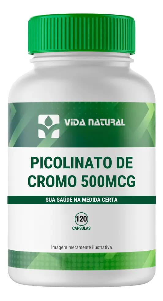 Picolinato De Cromo 500mcg 120 Cápsulas