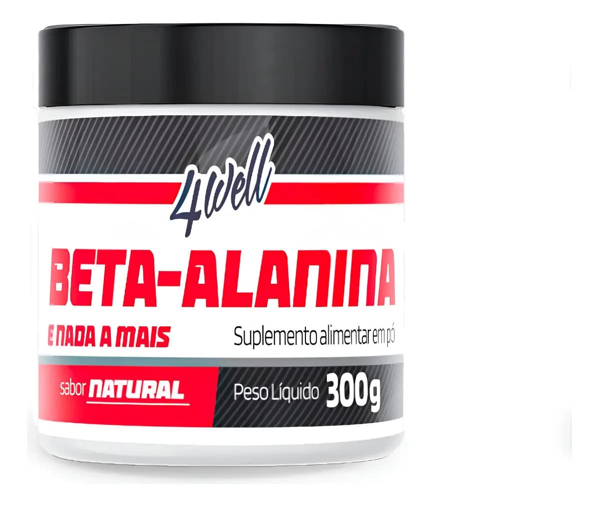 Beta-alanina Em Pó 300g 100% Pura - 4well