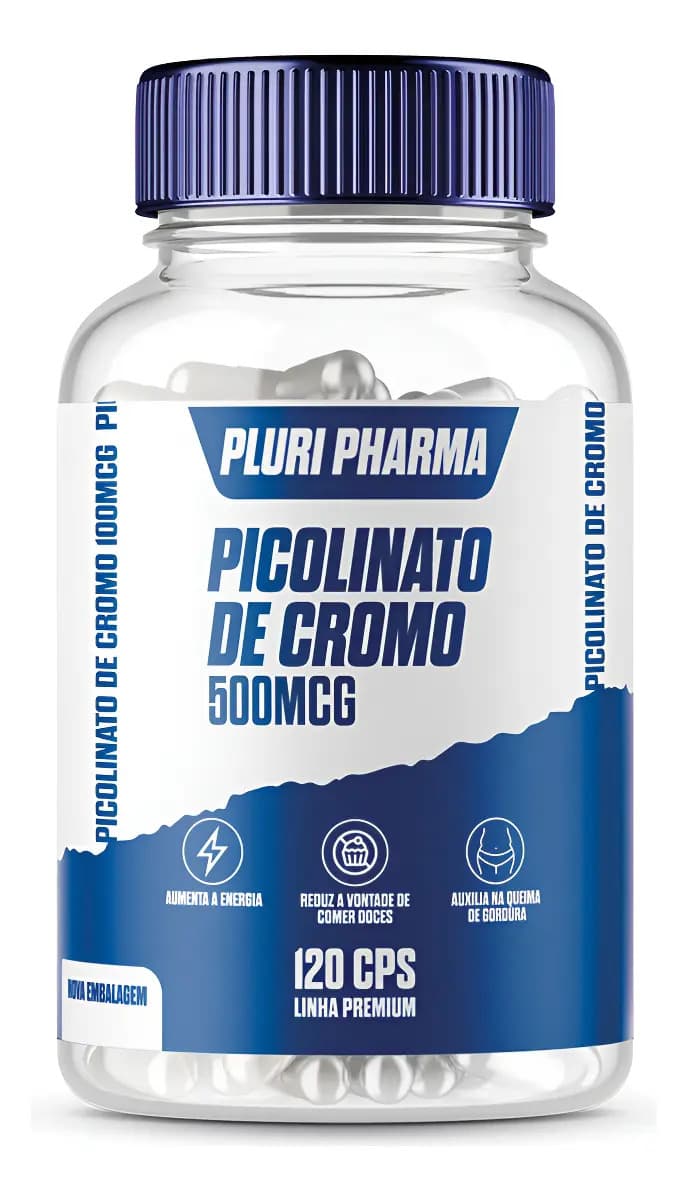 Picolinato De Cromo 500mcg C/120 Cápsulas