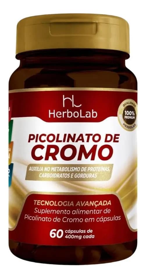 Picolinato De Cromo 60 Caps - Herbolab B