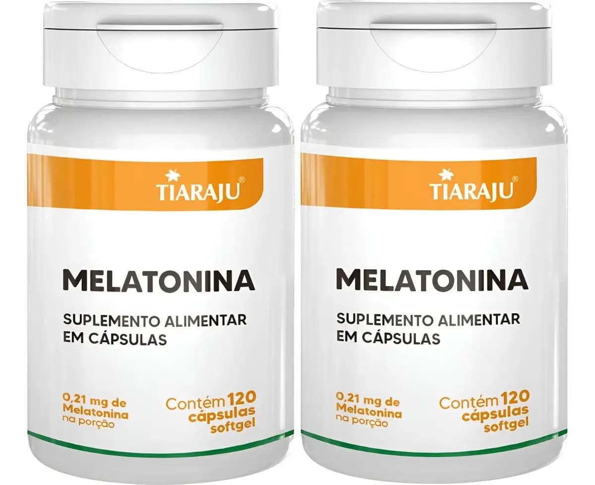 Kit 2x Melatonina Softgel Matéria Prima - 240 Cáps Melatonina