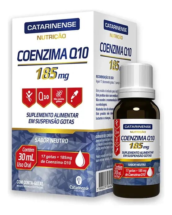 Coenzima Q10 185mg Catarinense 30ml Sem Sabor