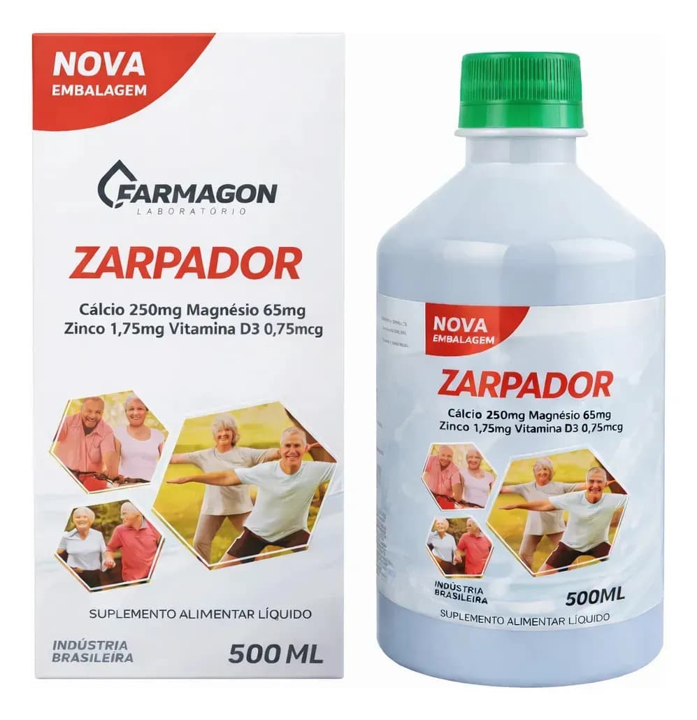 Zarpadr Cloreto De Magnésio Cálcio Vitamina D