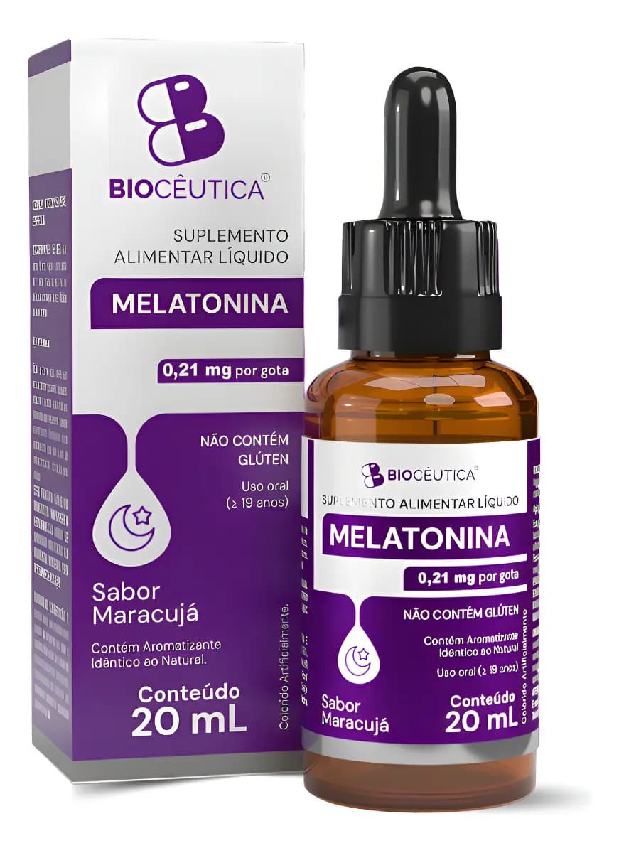 Melatonina Sabor Maracujá 20ml Biocêutica