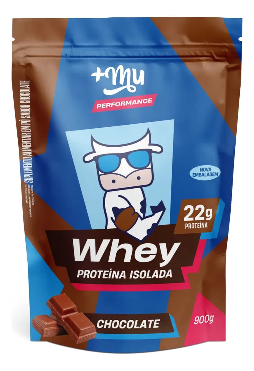 Whey Isolado Chocolate Refil 900g +Mu