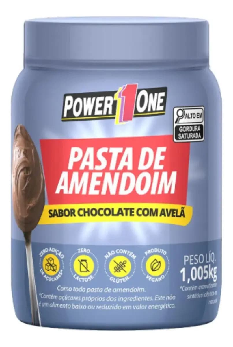 Pasta Amendoim Chocolate Com Avela Integral 1kg Sem Gluten