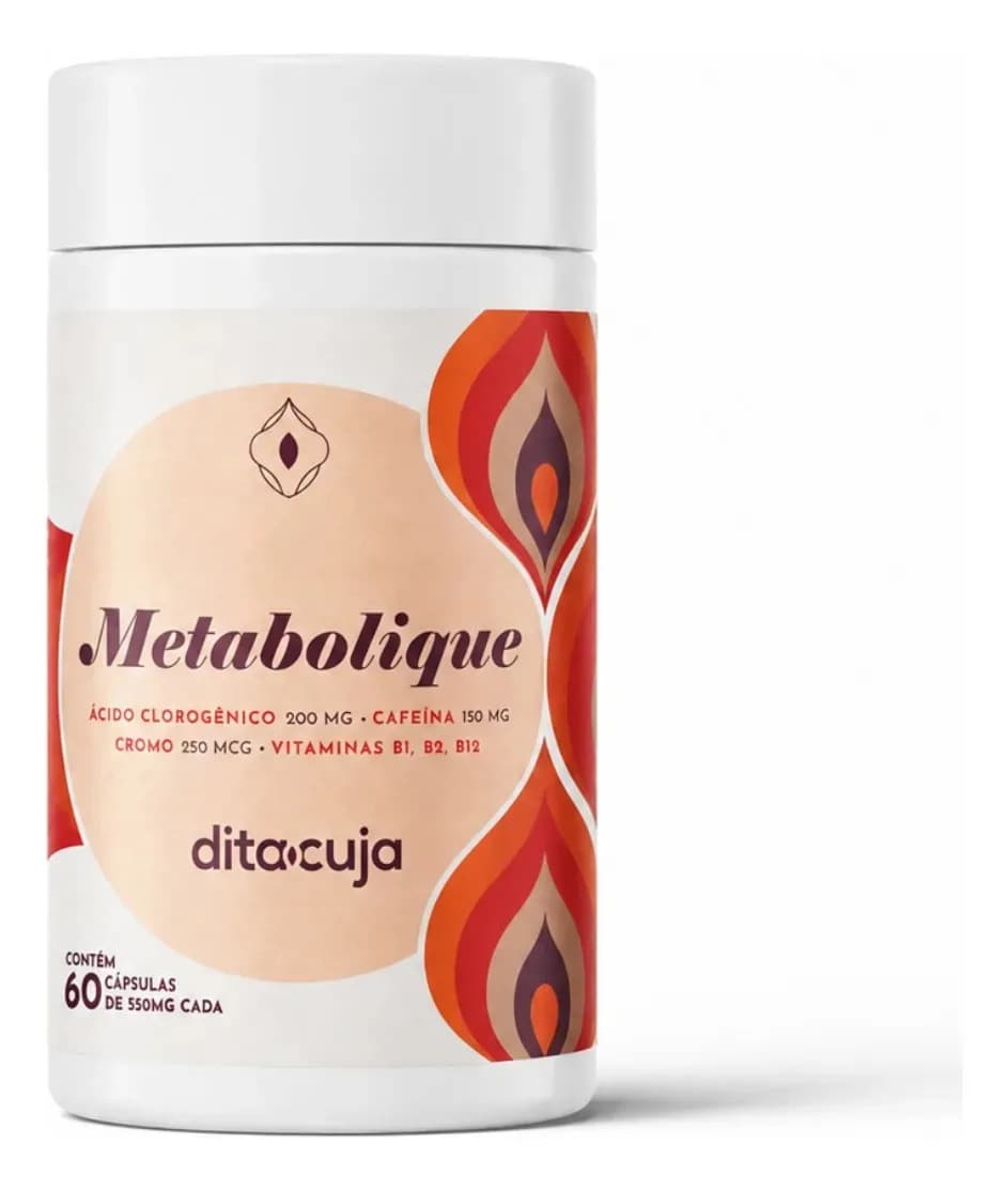 Picolinato Cromo Metabolique Dita Cuja 60 Cáps, Cafeína Sem Sabor