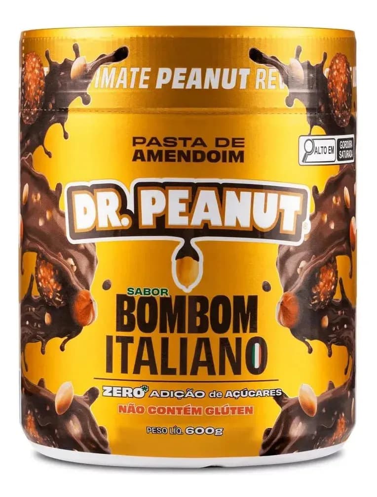 Dr. Peanut Pasta Amendoim 600g: Gourme Bombom Italiano