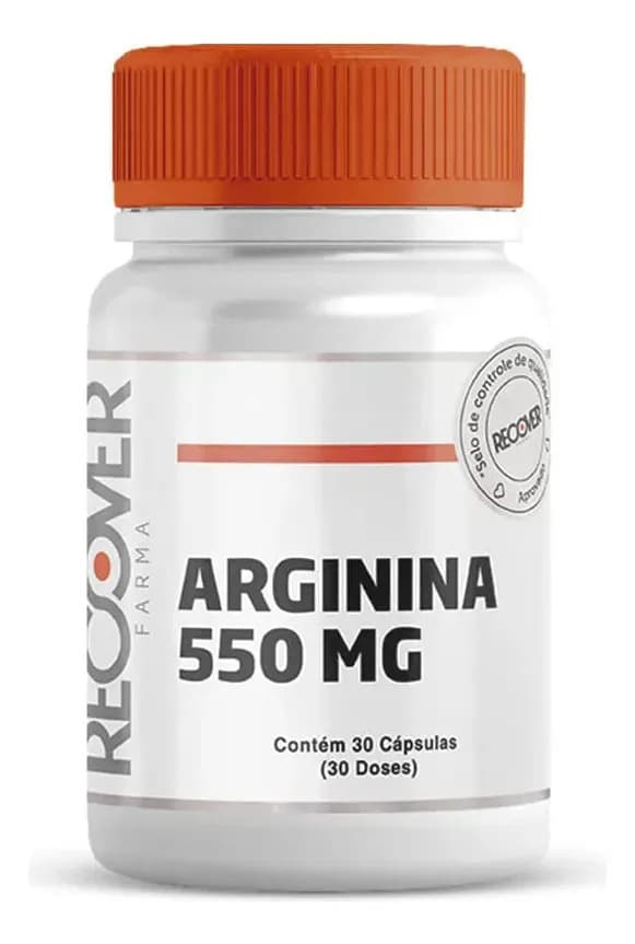 Arginina - 30 Cápsulas Sem Sabor
