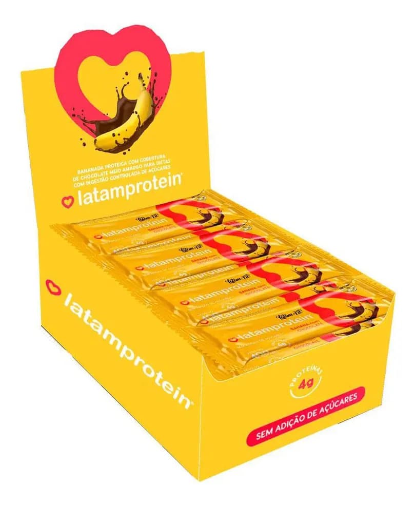 Barra Proteína Banana Whey Chocolate - 4g Sem Açúcar