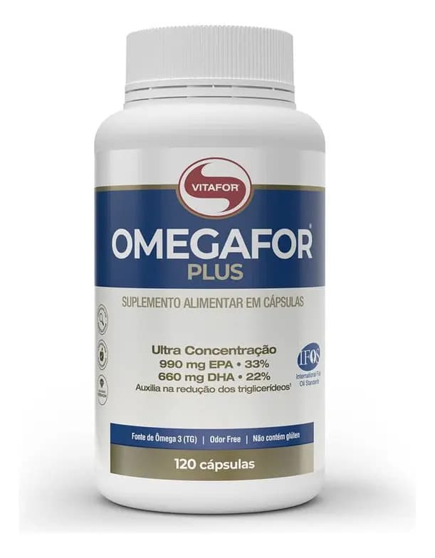Omegafor Plus - Selo Ifos - 120 Cápsulas - Vitafor Sabor Neutro