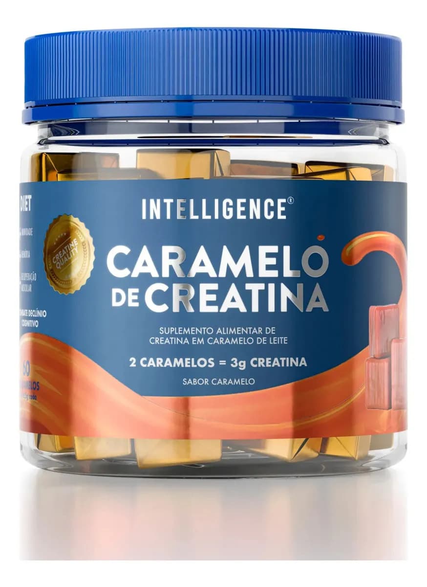 CARAMELO CREATINA COM 60 INTELLIGENCE CREATINA MASTIGÁVEL