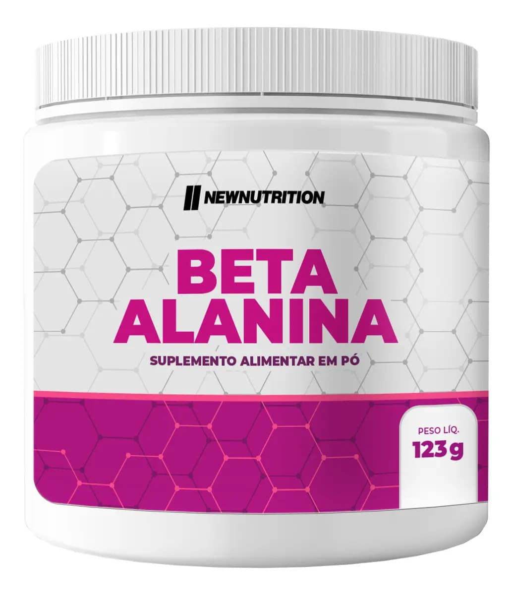Beta-alanina 123g Natural 100% Pura Newnutrition