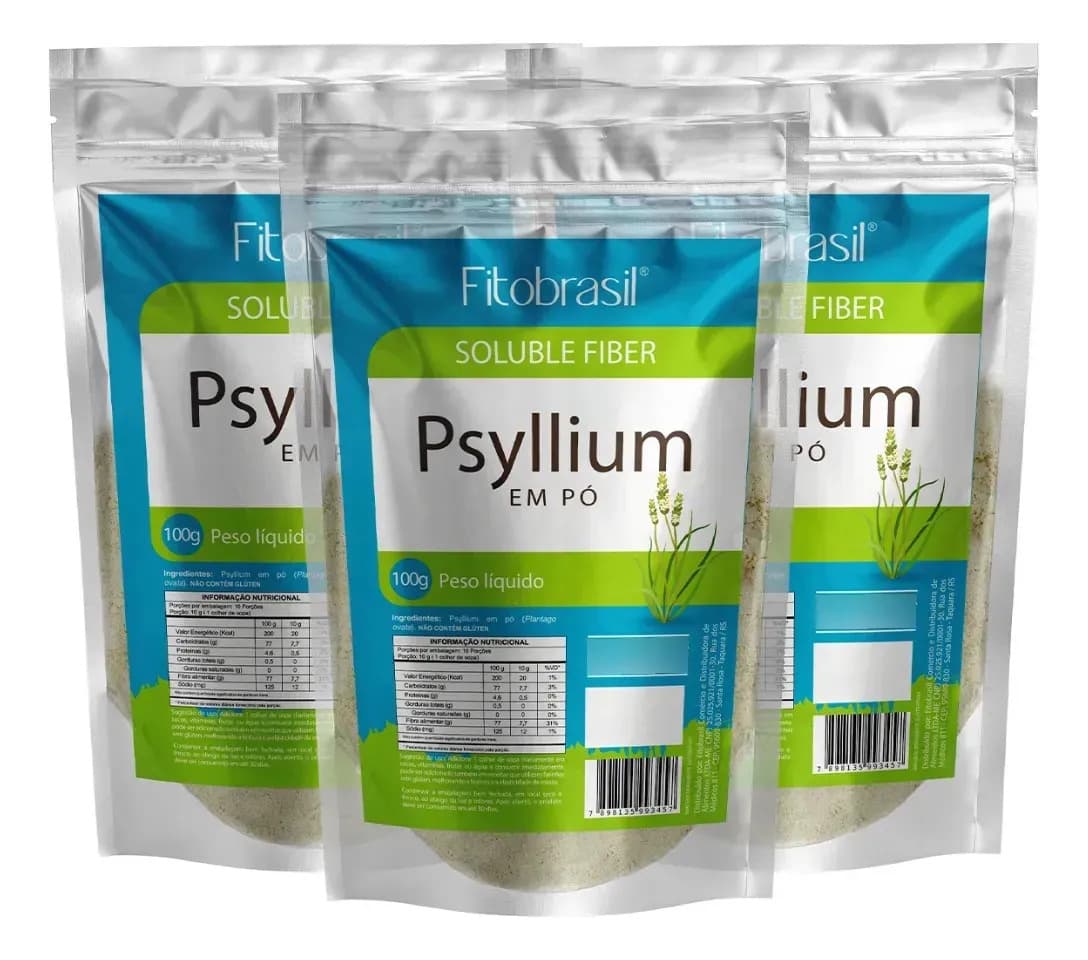 Psyllium Em Pó 100g 3un Psyllium