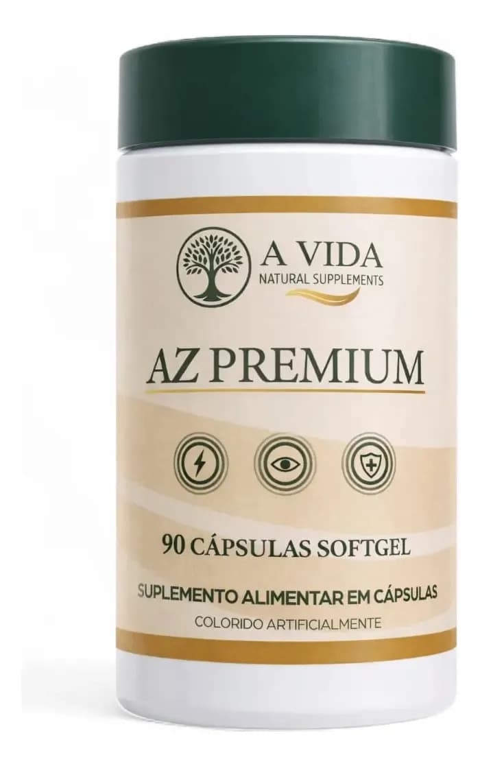 Multivitaminico Az Premium A Vida Natural Supplements 90 Capsulas Softgels Multivitaminico