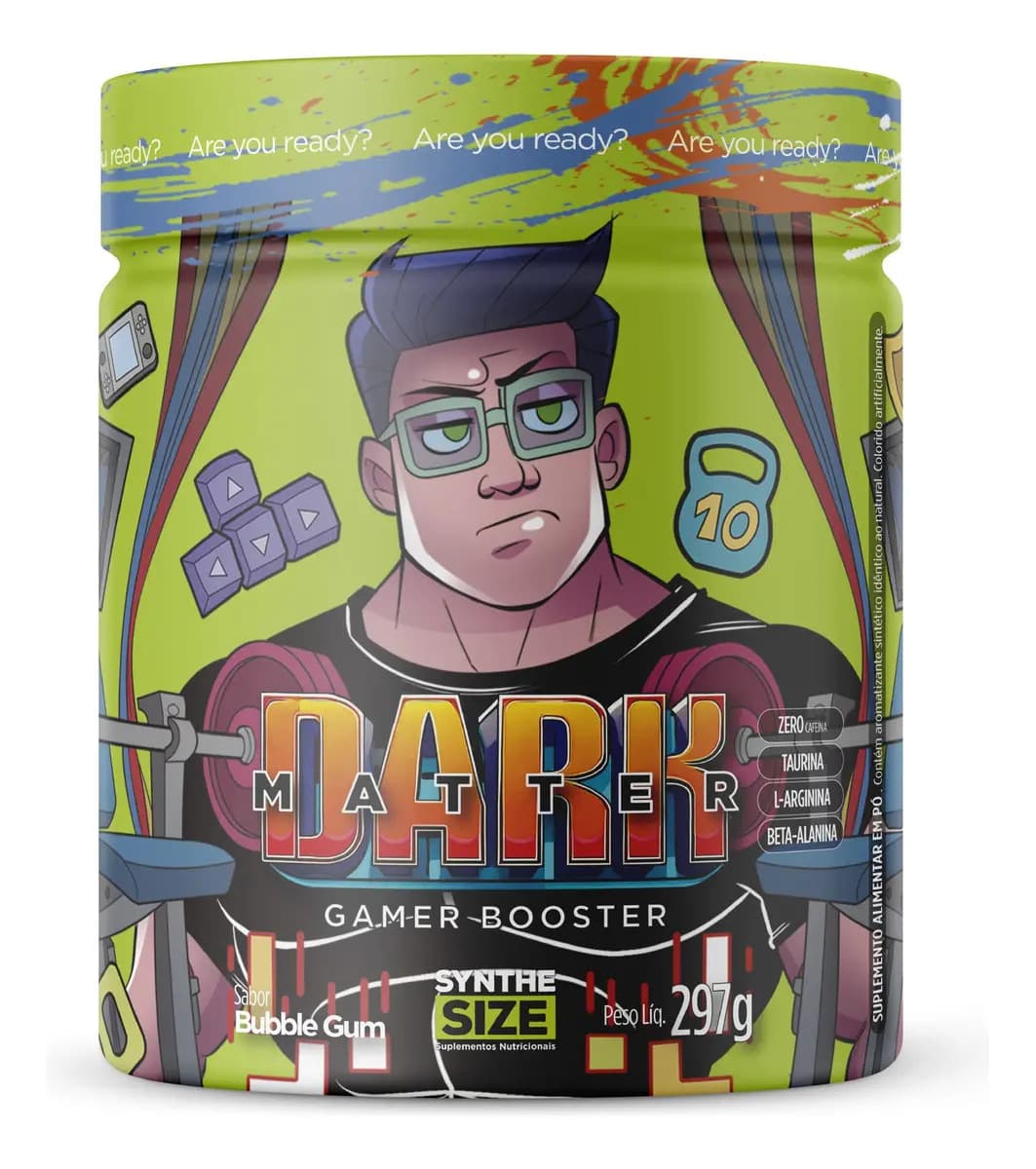 Nootrópico Synthesize Dark Matter Taurina Sabor Bubblegum 297g