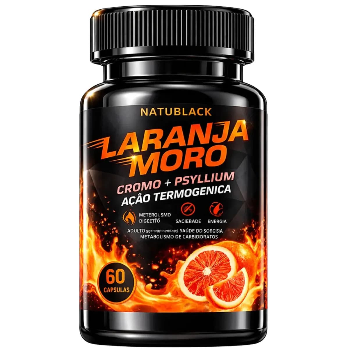 Laranja moro com Picolinato Cromo 60 Cápsulas 500 mg