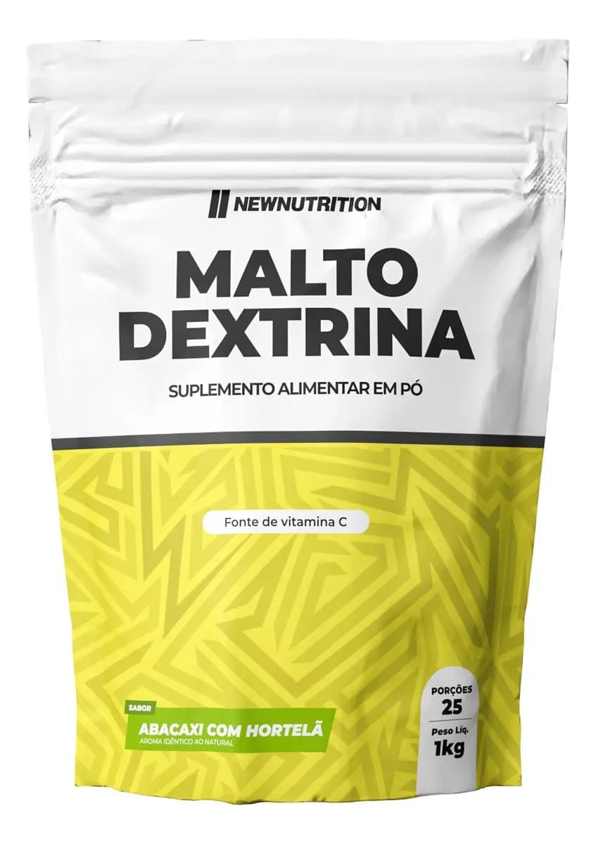 Maltodextrina Newnutrition 1kg Natural Sabor Abacaxi Com Hortelã