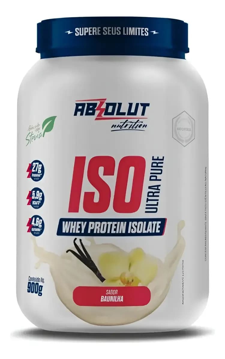 Whey Isolado Ultrapure 900g | Absolut Nutrition Sabor Baunilha