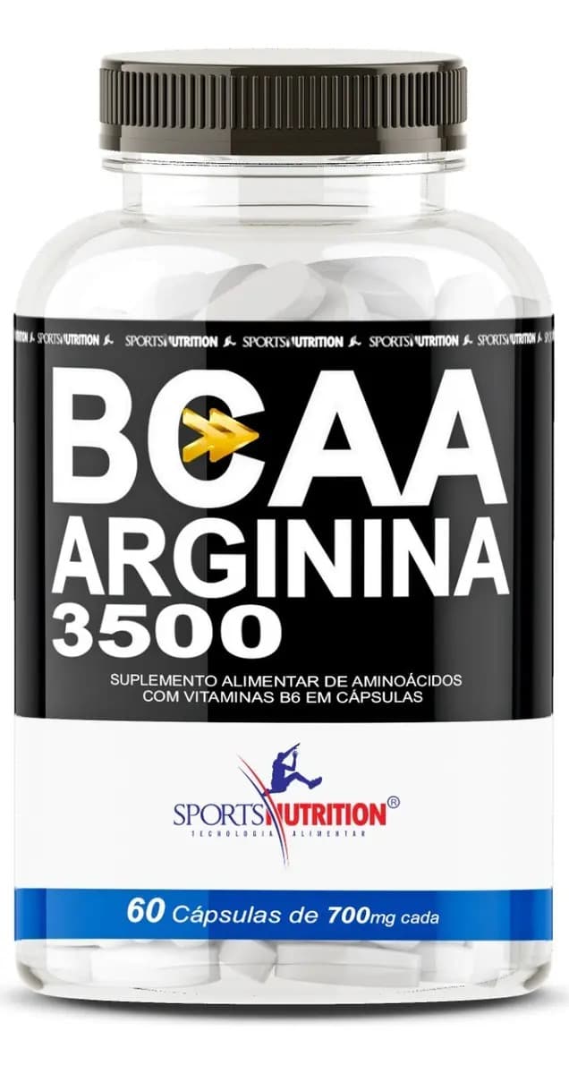 Bcaa 3500 contendo Vasodilatador Argina Extra Forte Bcaa Com Vasodilatador - 60 Cápsulas