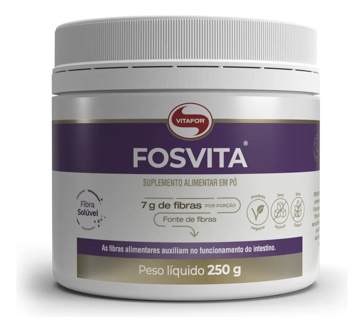 Fosvita Vitafor Fibras Alimentares 250g Sem Sabor