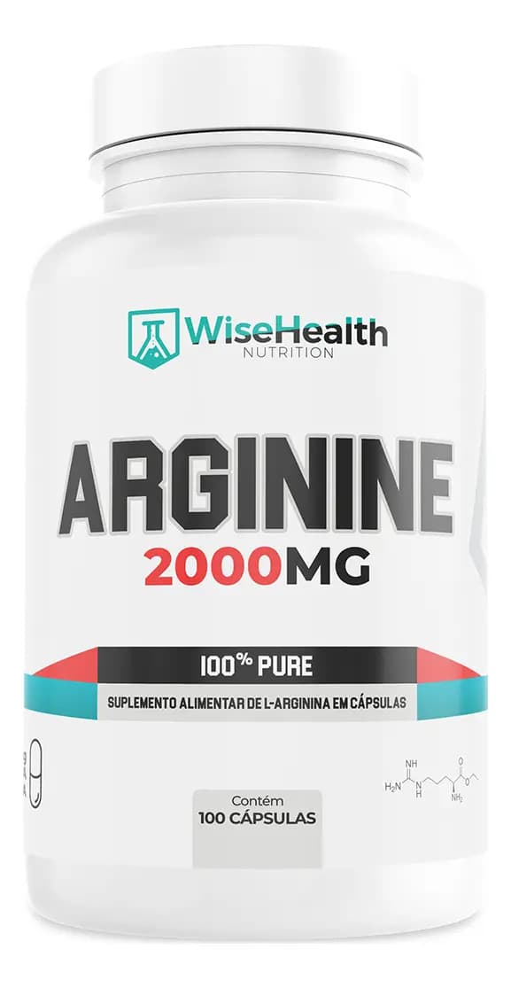 Arginina 2000mg (100 Caps) - Wisehealth
