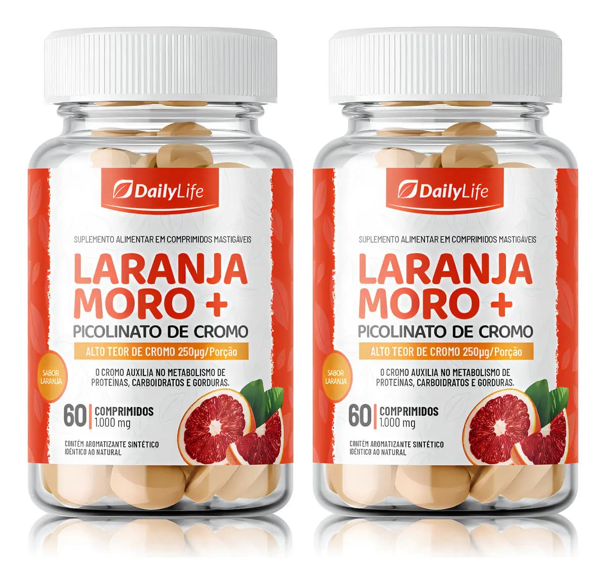 Suplemento Laranja Moro Picolinato Cromo DailyLife 60g Vegano