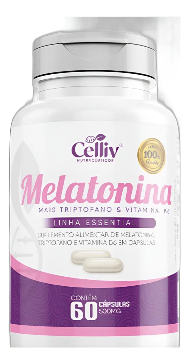 Melatonina Celliv 60 Cápsulas Sabor Neutro
