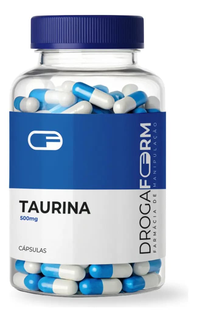 Taurina 500mg - 120 Cápsulas Premium Sem Sabor