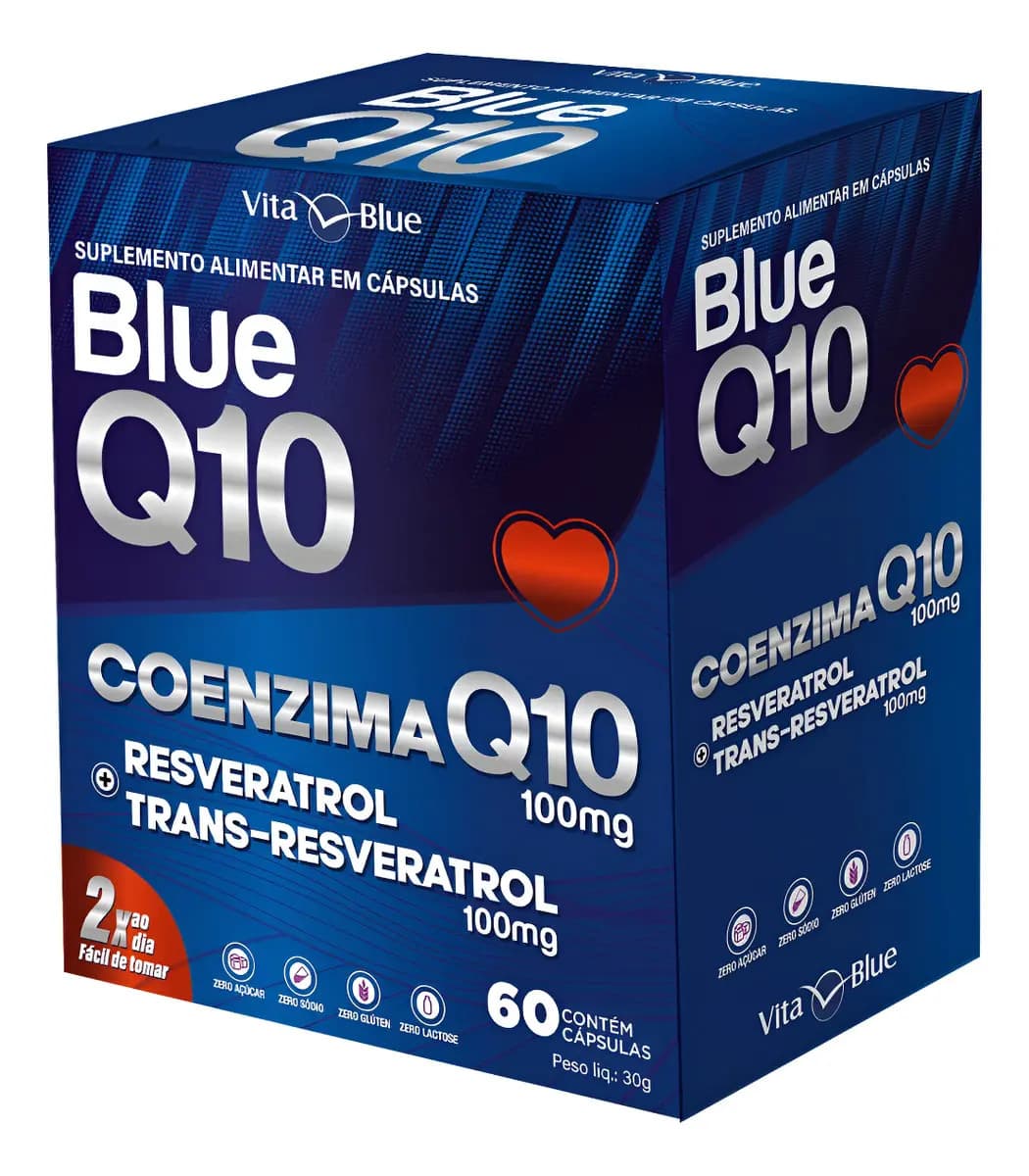Blue Q10 - Coenzima Q10 com 60 cápsulas
