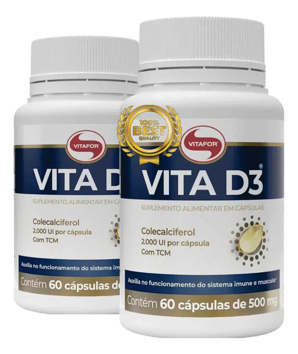 Kit Vitamina D3 2000ui Recupere Sua Vitamina D Natural
