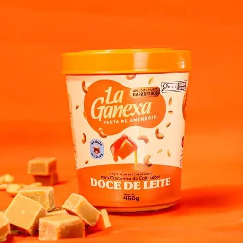 Pasta Amendoim Doce Leite Caju Zero Açúcar 450g