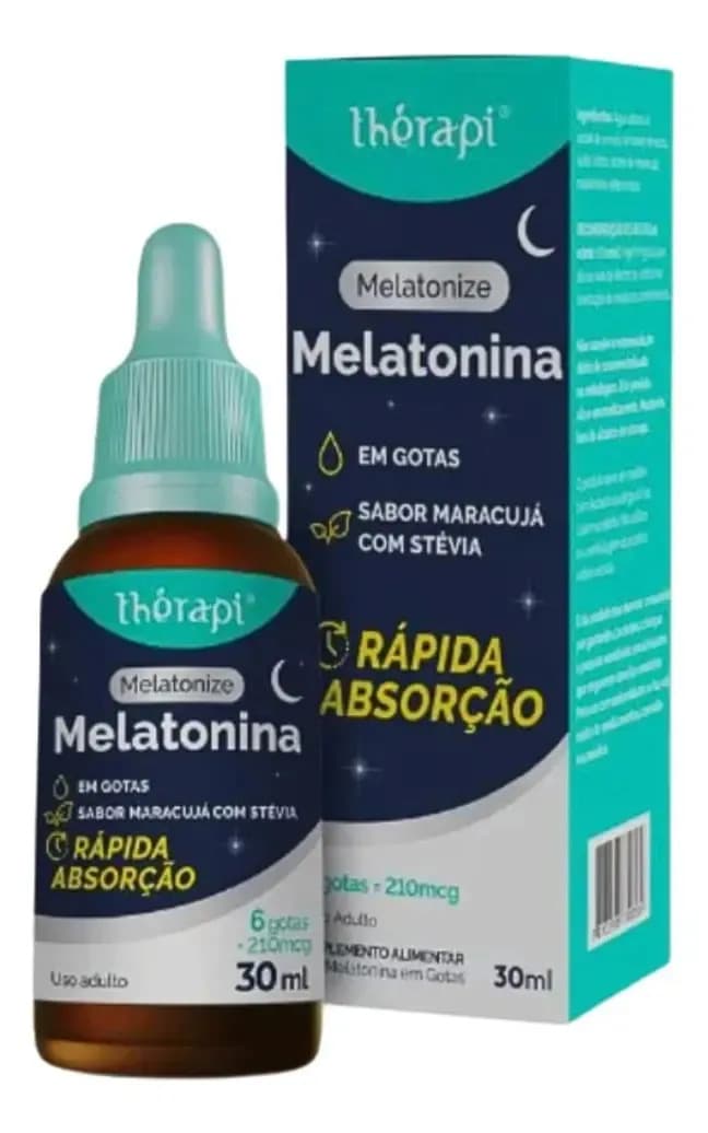Melatonina Gotas 30ml Vegana Thérapi Maracujá Melatonina De Maracujá