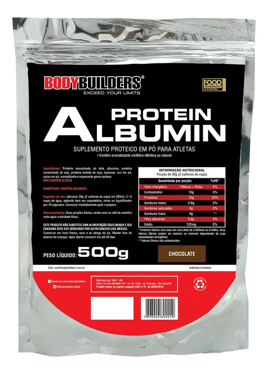 Albumina Protein 500g - Bodybuilders Full