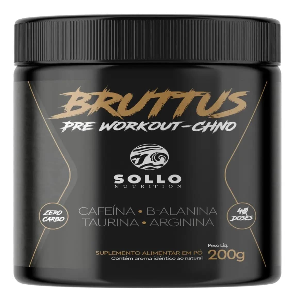 Bruttus - Pré Workout 200g (cafeína, Taurina) Sabor Açaí
