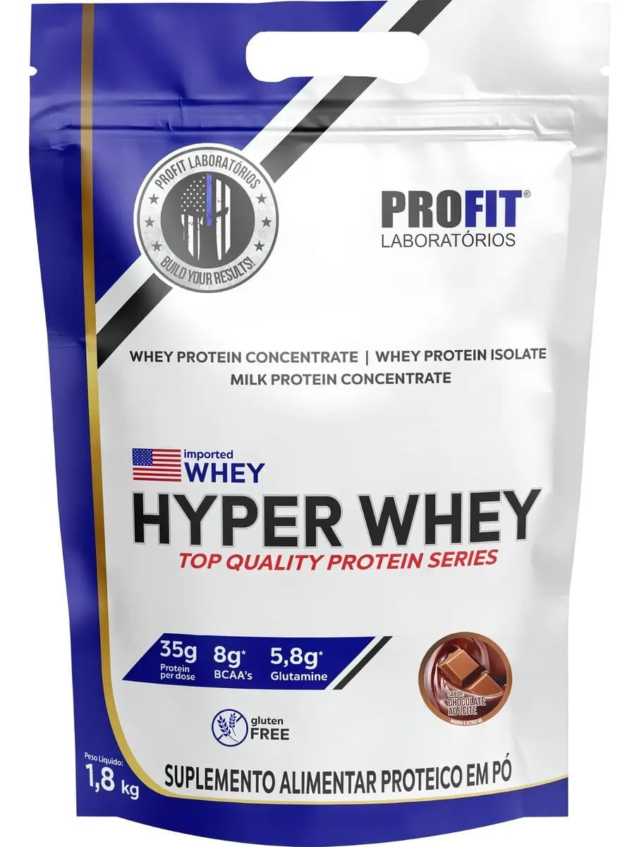 Hyper Whey Isolado E Concentrado Chocolate 1,8g Profit