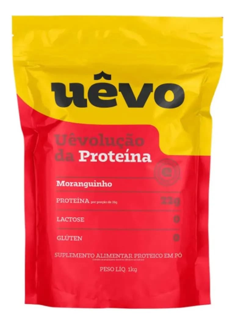 Albumina Proteina Ovo Morango 1kg - Uevo Morango