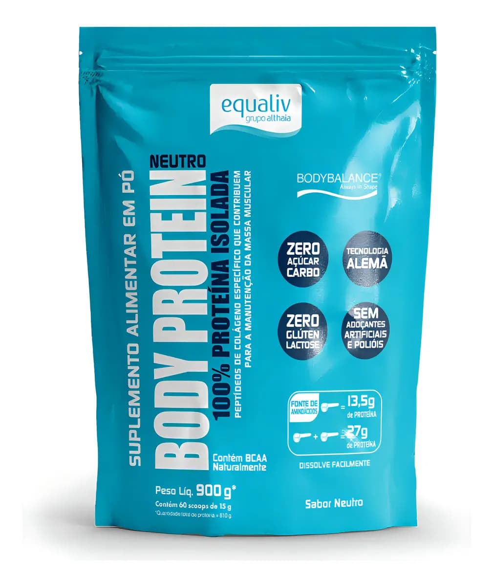Equaliv Body Protein 900g Pouch Neutro Whey Isolado