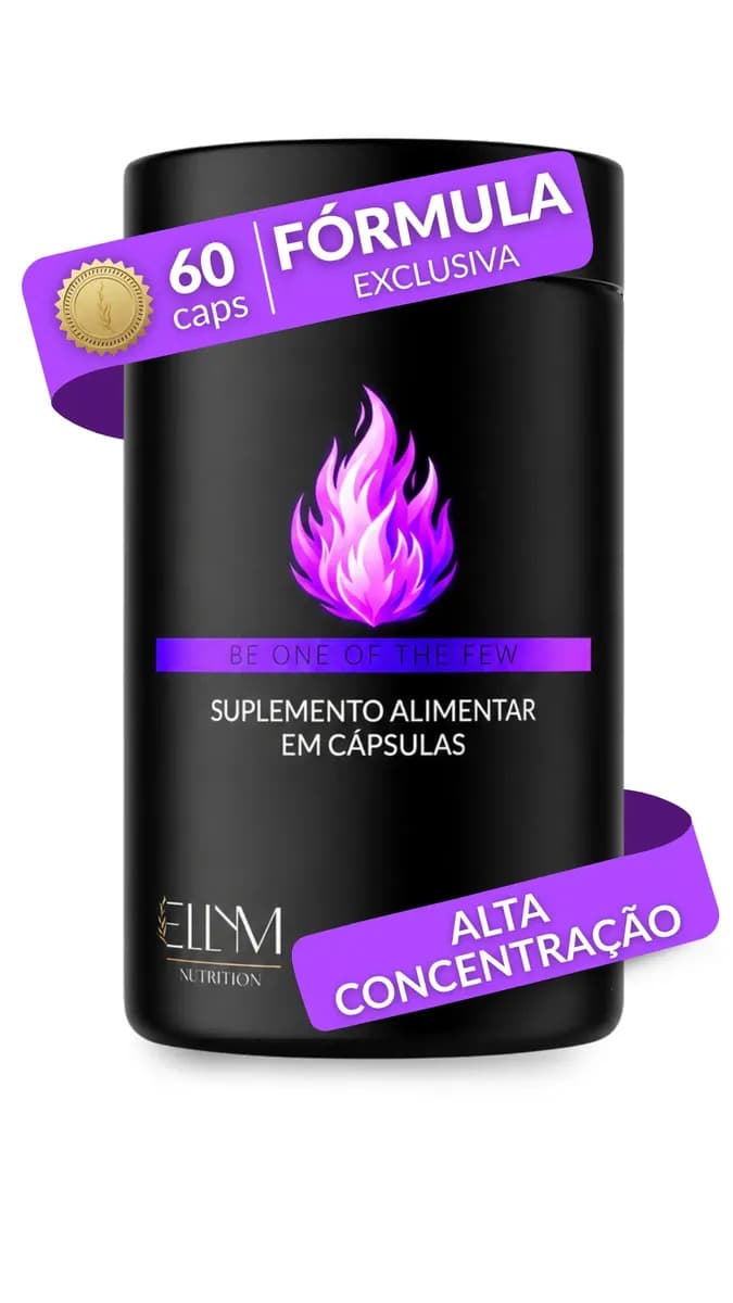 Termogênico Cafeína 60 Caps 100% Pura Vitamina A E C Picolinato Cromo Laranja Moro Magnésio Guaraná Energia Sem Sabor Ellym Nutrition