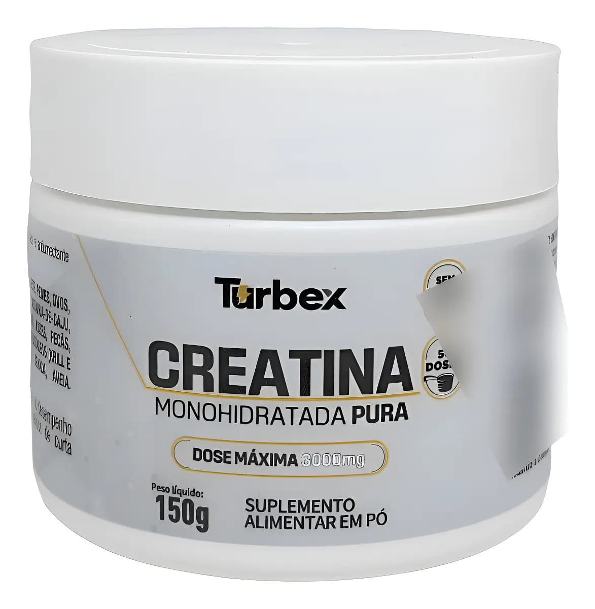 Creatina MONO CREATINA Pura Turbex CREATINA Sem Sabor em Pó 150g Turbex