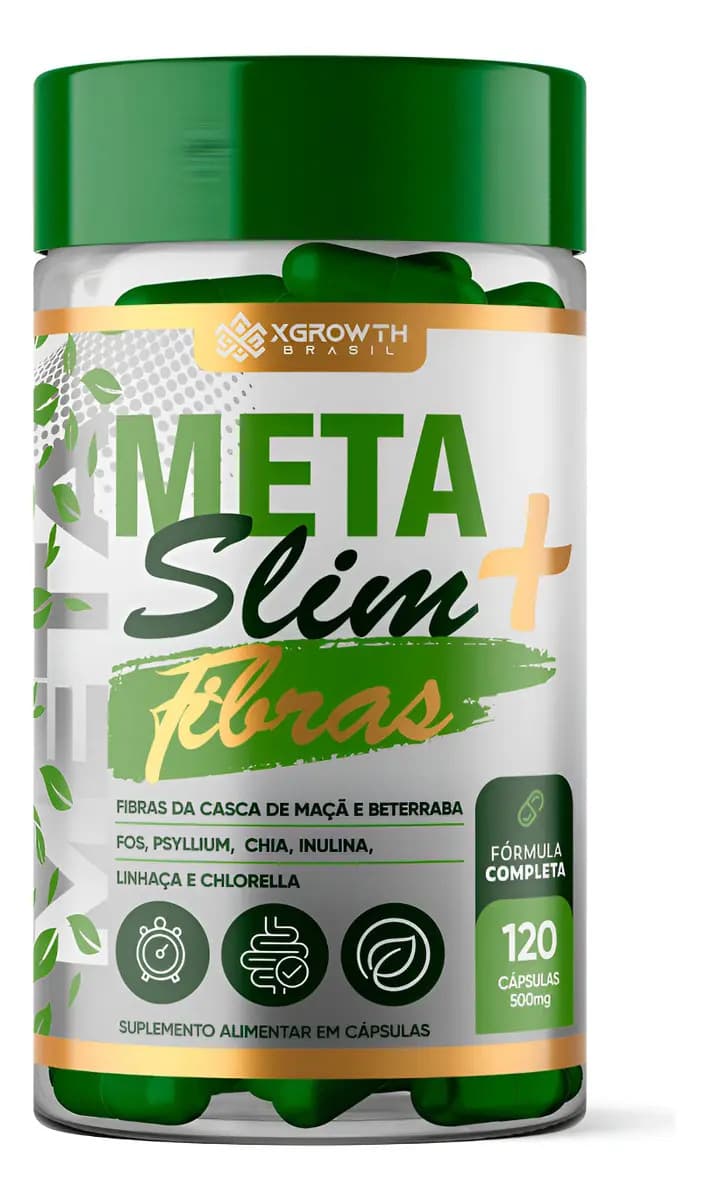 Suplemento Fibras 100% Natural Alívio Intestino Preso Ressecado Desinflama Chia Psyllium Fibras Casca de Beterraba Casca de Maça Vitaminas 120 cáps Concentrado 2000Mg Sabor Natural