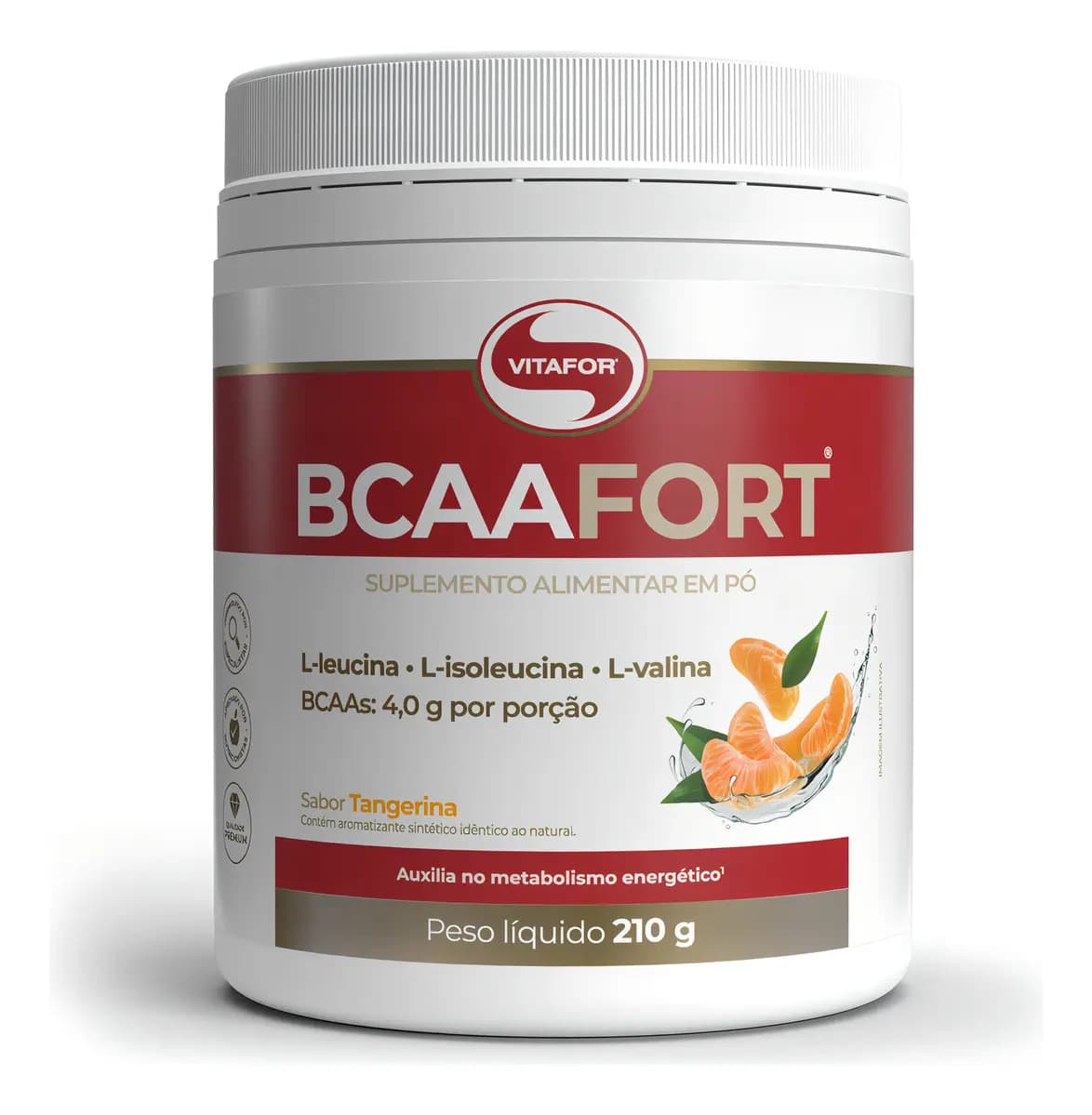 Bcaa Fort 210g Tangerina - Vitafor