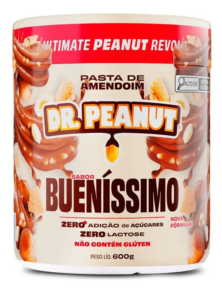 Pasta Amendoim Whey Protein 600g Bueníssimo Dr Peanut