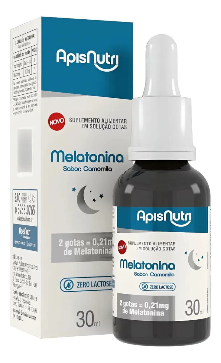 Melatonina Líquida Sabor Camomila - Apisnutri
