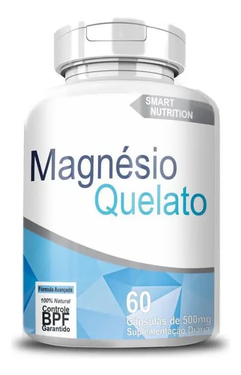 Magnésio Quelato 500 Mg 60 Cápsulas
